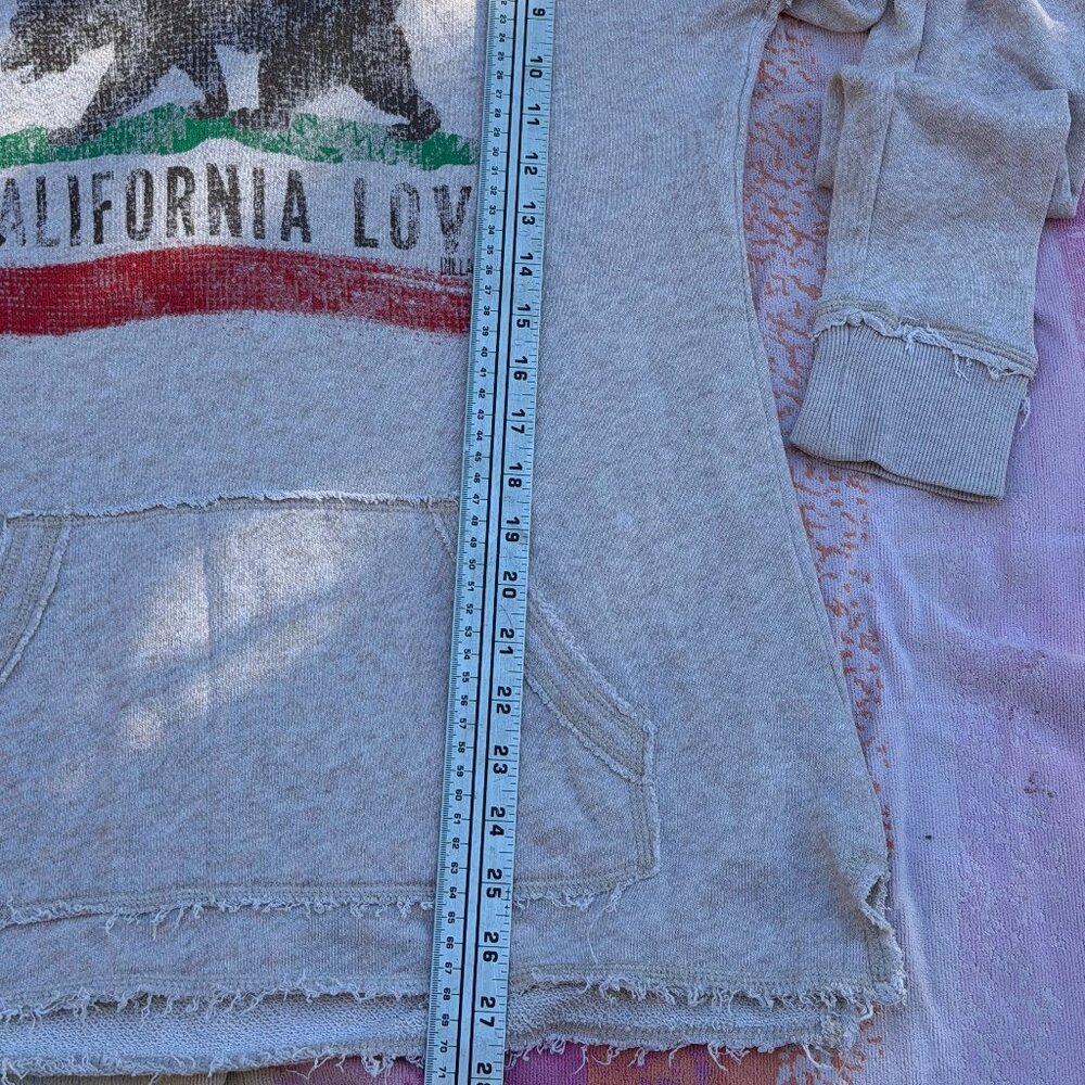 BILLABONG Cream Cotton Hoodie CALIFORNIA LOVE L - Picture 7 of 7